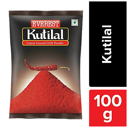 Everest Kutilal Coarse Ground Chilli Powder, 100 g Pouch