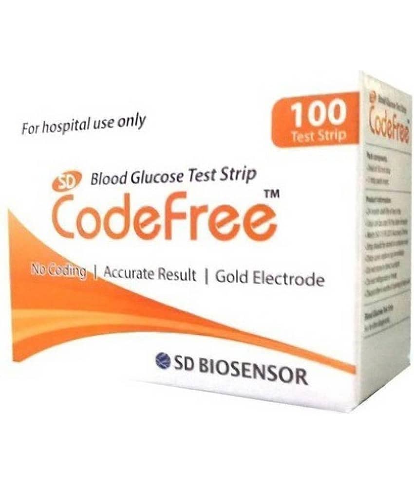 Sd Biosensor Codefree Blood Glucose 100 Test Strips (Pack of 2X50)