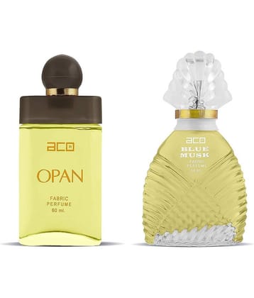 Aco Set of 2 Perfume, Blue Musk & Opan For Men, 60ml Each