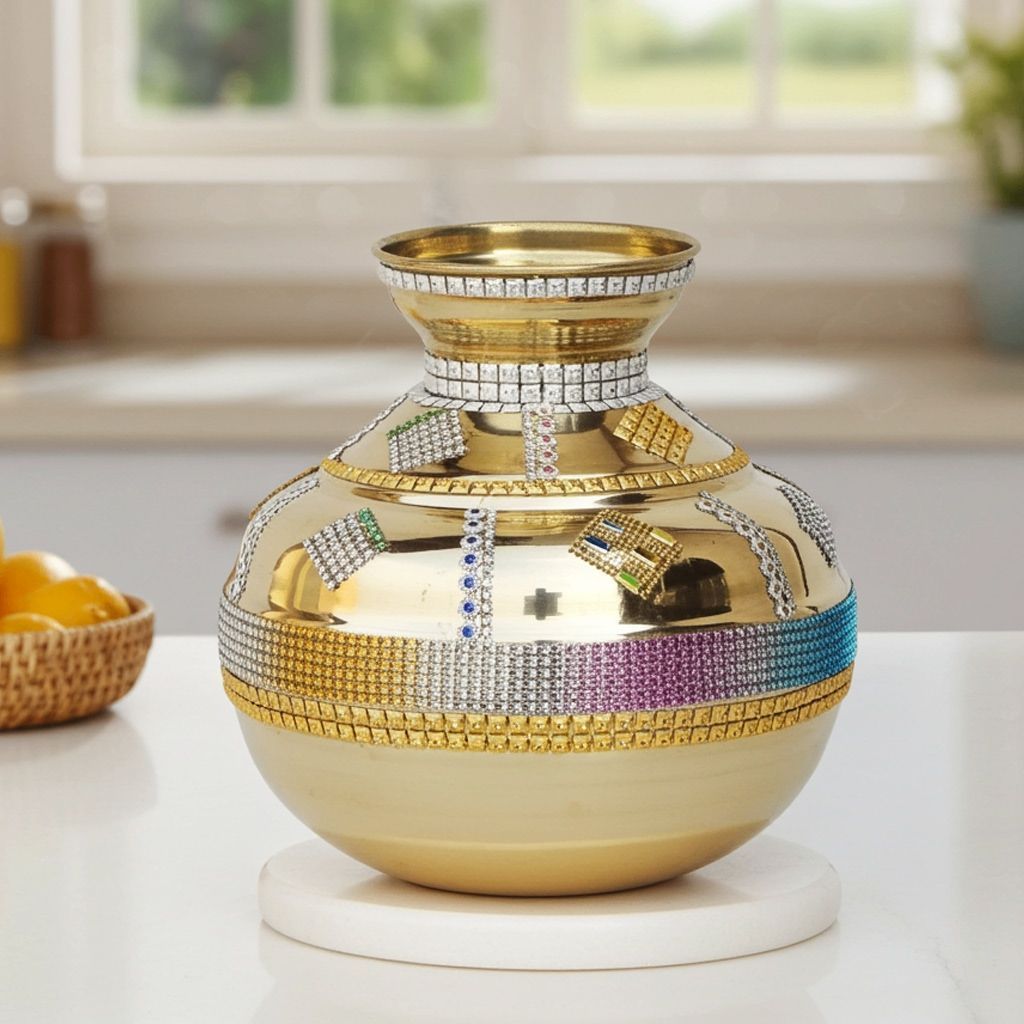 Brass Matka Kalash , 10 Liter (ZMAS210 C)