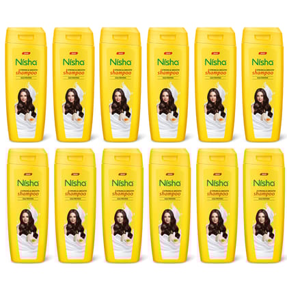 Nisha Egg Protein Shampoo for Strong & Smooth Hair 75ml Pack of 12