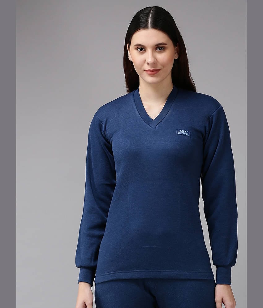 Lux Cottswool Cotton Blend Thermal Tops - Black Pack of 1