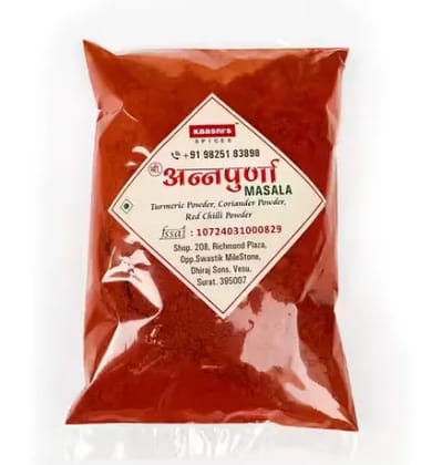 kaasni's Kashmiri Mirch Powder 500g | Mild Kashmiri Chilli Powder | Pure Kashmiri Mirch Powder | Non-spicy red chilli powder | Low heat red chilli powder | Chilli powder for Indian recipes | # Trendy |
