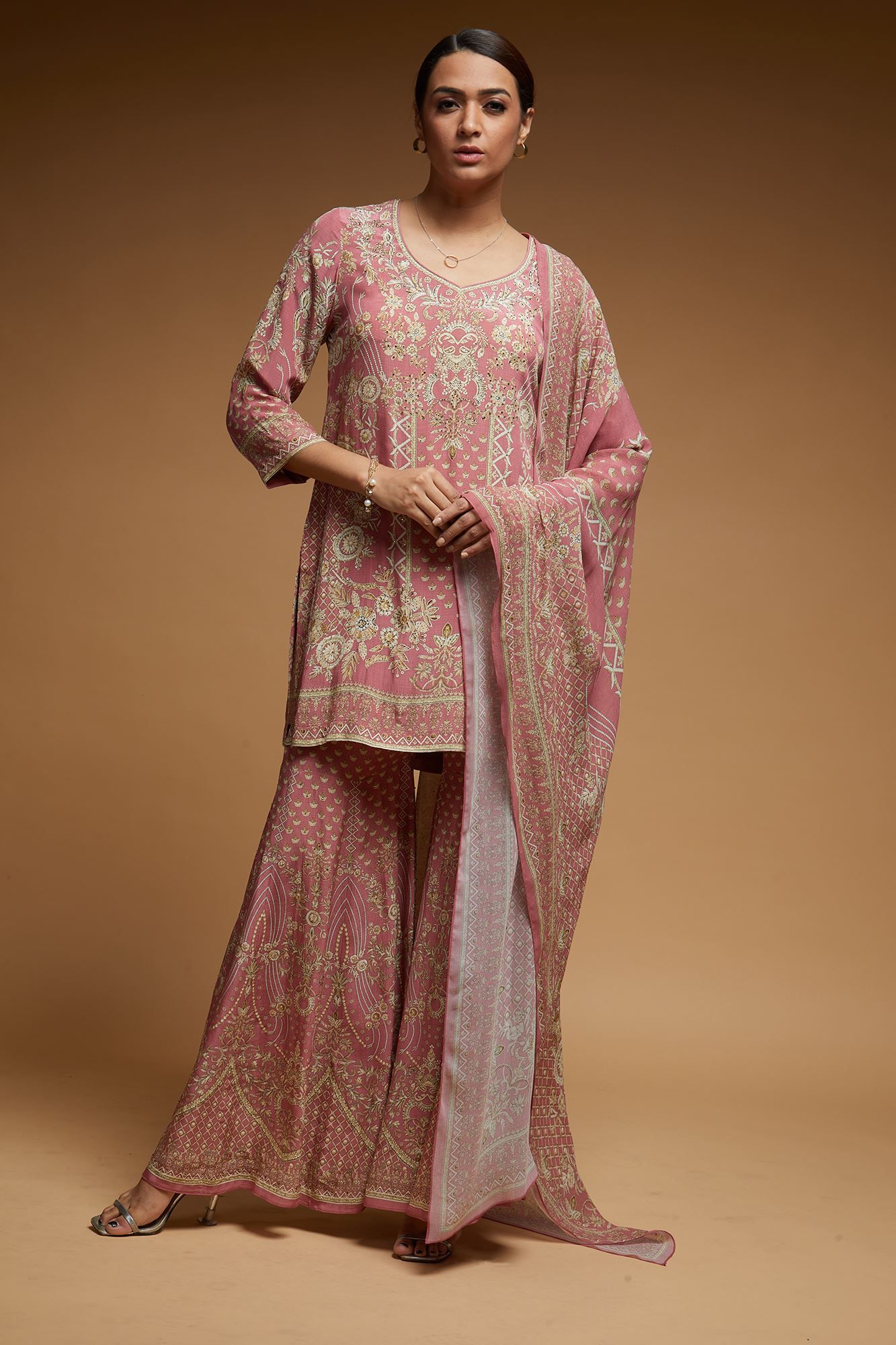 Pale Pink Sharara-XS