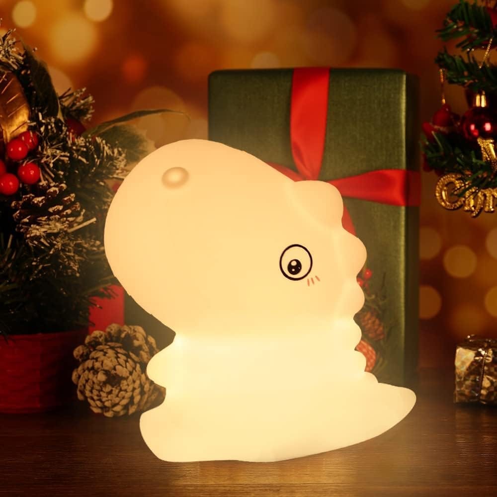GLOWSERIE Cute Sleeping Silicone Night Lamp – Soft Glow Bedside Light