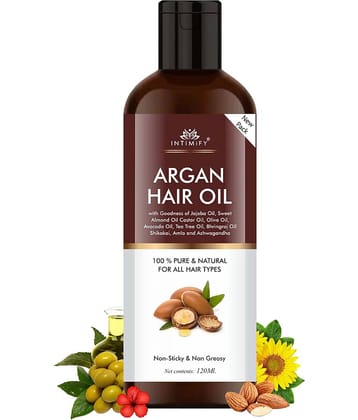 Intimify Argan Hair Oil for Thick & Strong Hair 120 mL