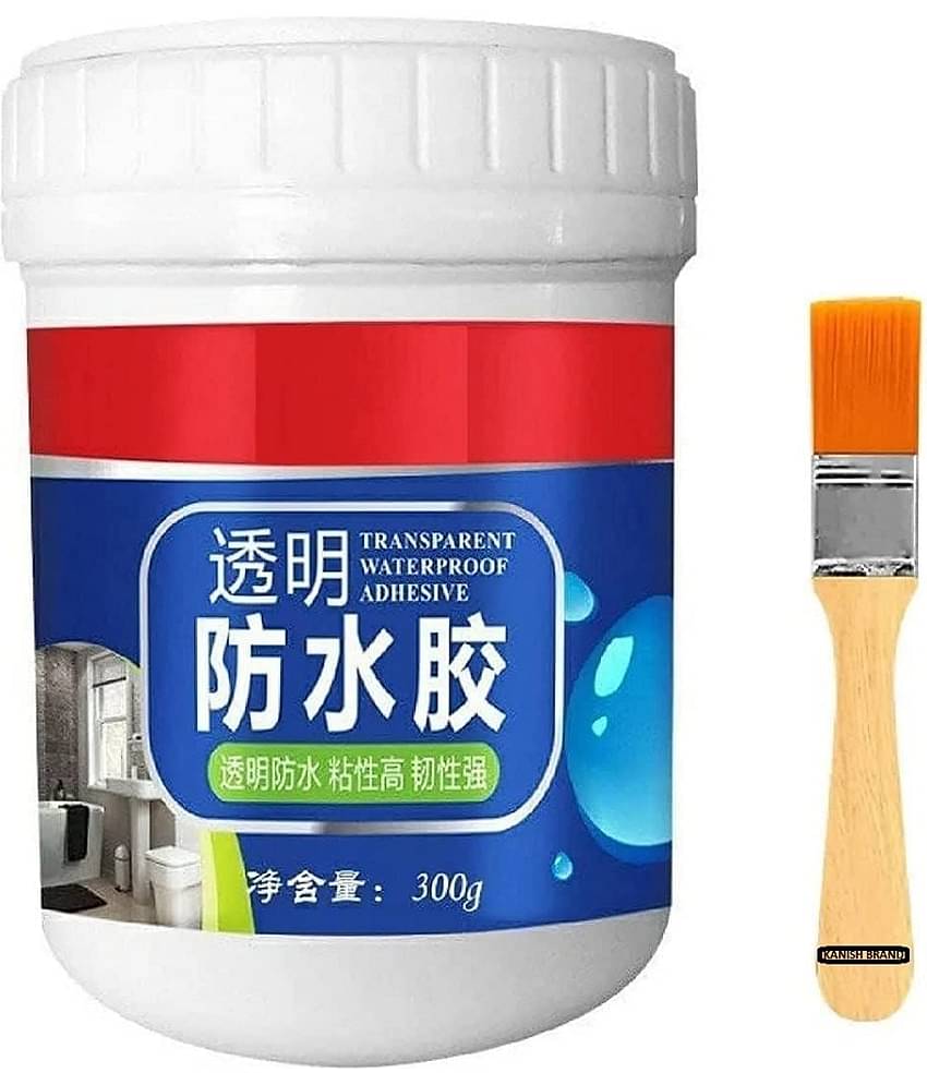 RAMDEV ENTERPRISE Crack Seal Glue For Roof Leakage Crack Seal Agent Roof Water Leakage Solution Water Proof Glue Transparent Glue Waterproofing For Pipe Wall Tiles Waterproof Glue (300ML).