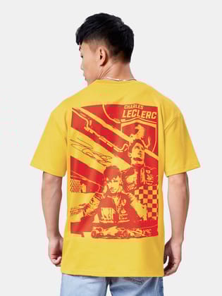 Charles Leclerc 16 F1 Oversized T-Shirt-Yellow / S