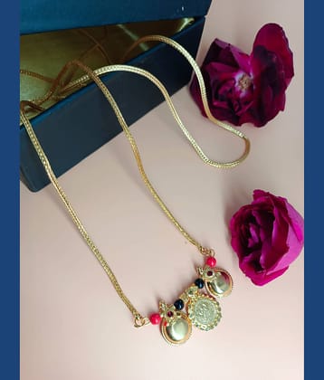 SHANKH-KRIVA Gold Plated Letest & Designer VATI Mangalsutra For Women_100571