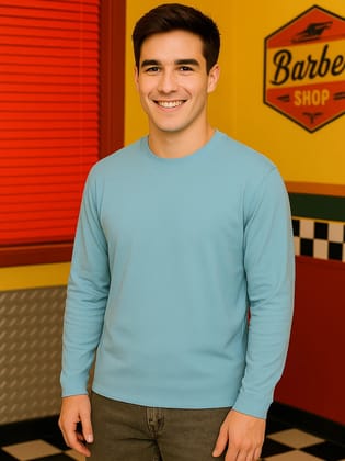 Classic Full sleeve in Sky Blue-S