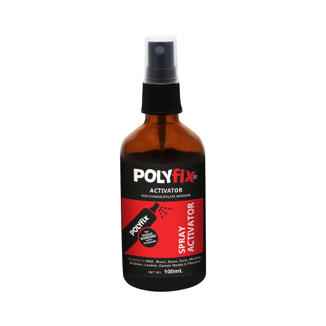 Polyfix Spray Activator (Glass Bottle): Versatile Adhesion Solution for MDF, Furniture, and More - 100ml