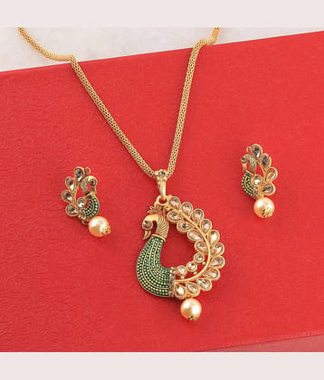 Silver Shine Alloy Green Contemporary Contemporary/Fashion Antique