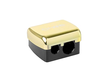MARS 2in1 Dual Sharpener, Professional Grade Sharpener, Sharpens any type of Pencil & Lip Crayon, Compact and Portable - GOLDEN MARS 2in1 Dual Sharpener, Professional Grade Sharpener, Sharpens any type of Pencil & Lip Crayon, Compact and Portable - GOLDEN