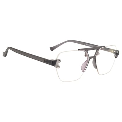 TERRY & CO | Zero Power Blue Cut Eyeglasses | Anti-Glare, UV Protection, Lightweight | For Gaming & Computer Use | Unisex | GREY