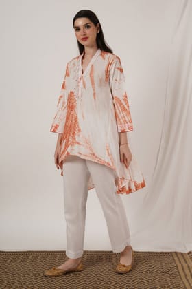 Peach Tie Dye Tunic Set Of 2-XL