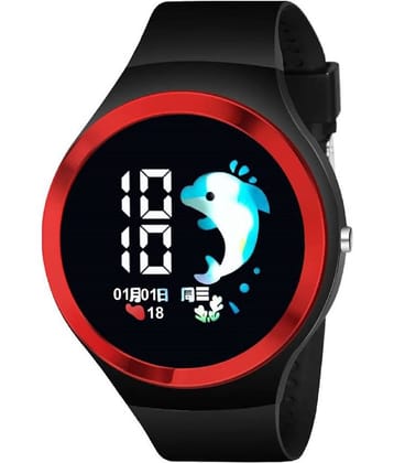 Renaissance Traders - Black Silicon Digital Men's Watch