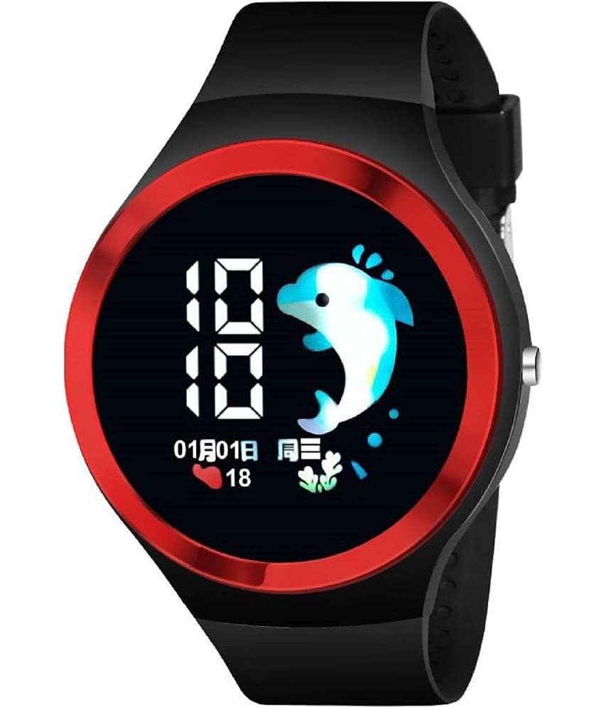 Renaissance Traders - Black Silicon Digital Men's Watch