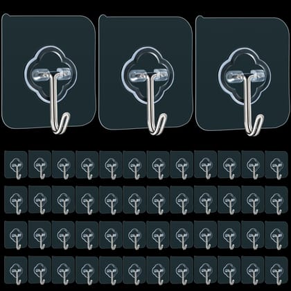 Sticky Hooks Set of 3 – Strong Reusable Adhesive Wall Hooks Waterproof Damage Free for Home Kitchen and Bathroom Sticky Hooks Set of 3 – Strong Reusable Adhesive Wall Hooks Waterproof Damage Free for Home Kitchen and Bathroom