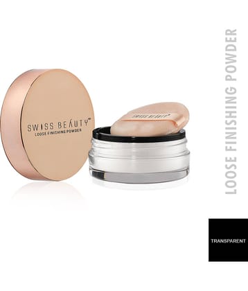 Swiss Beauty Ultra Fine Loos Finish Pressed Powder (Transparent), 8gm
