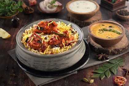 Egg 65 Hyderabadi Biryani