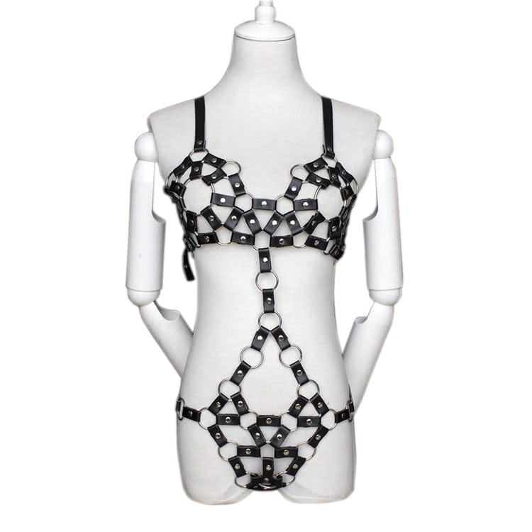 Kaamastra Sexy Riveted Open Teddy