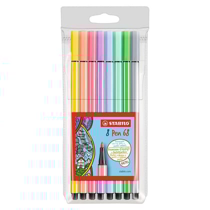 Stabilo | Pen 68 | Pastel | Pack Of 8