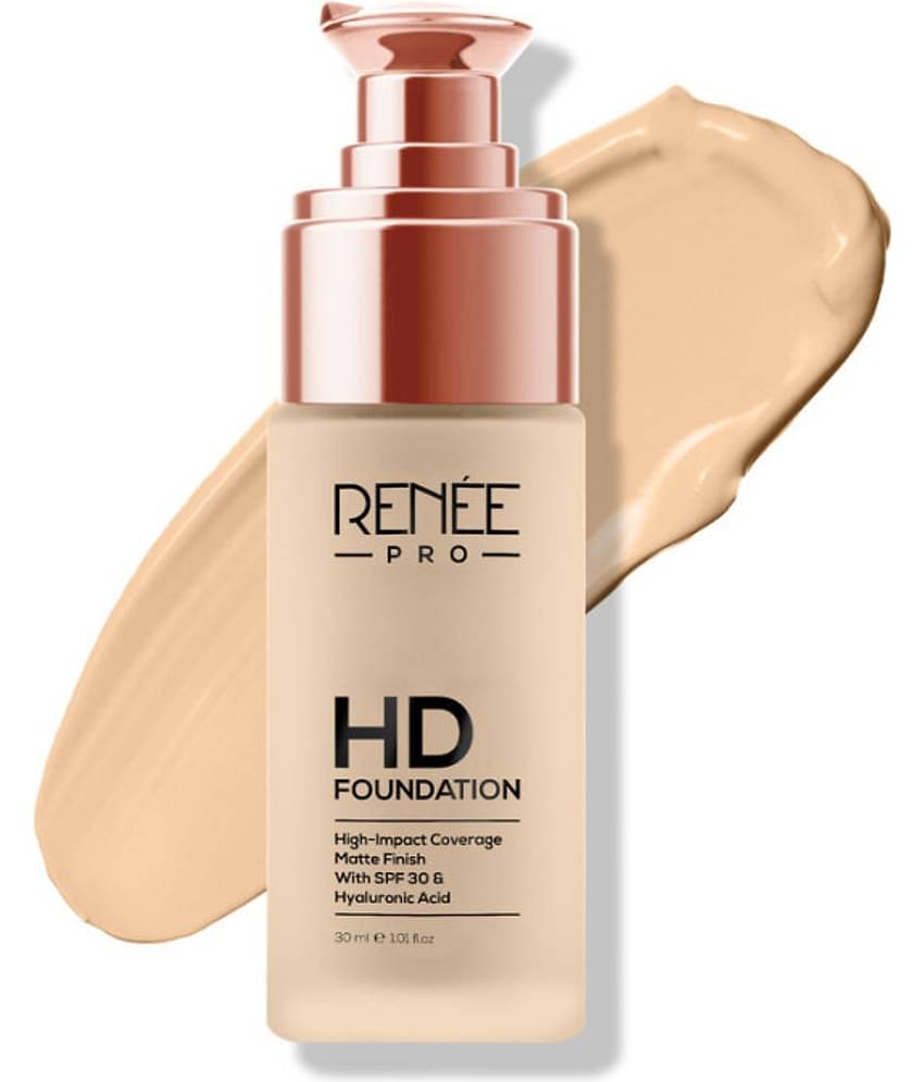 Renee Pro HD Coverage Foundation- Fir, Matte Finish, Highly Blendable Formula, SPF15, 30Ml