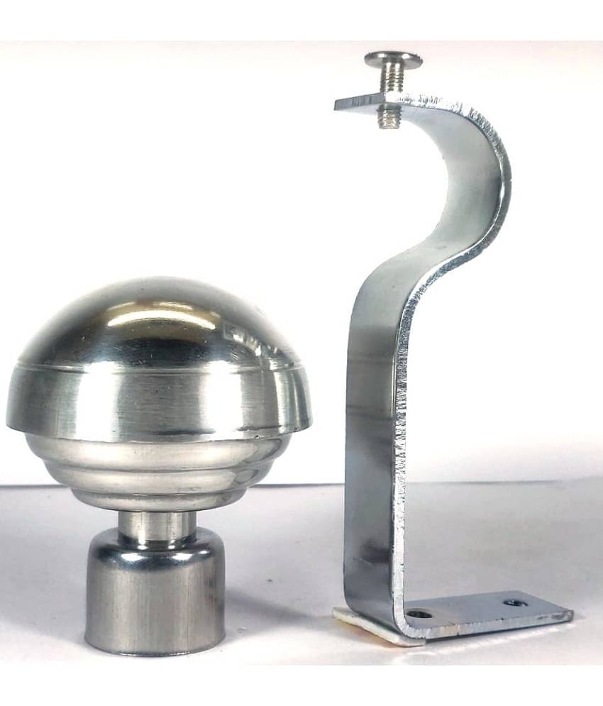 RR Collection Set of 6 Stainless Steel Single Rod Bracket