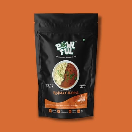 Bowlful Rajma Chawal - 68g Net, Protein Rich Kidney Beans with Rice Bowlful Rajma Chawal - 68g Net, Protein Rich Kidney Beans with Rice