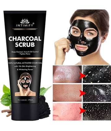 Intimify Activated Charcoal Peel Mask, Blackhead Removal Face Mask, Face Peel Off Masks, 50 Gms