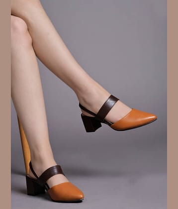 Shoetopia Tan Women's Pumps Heels