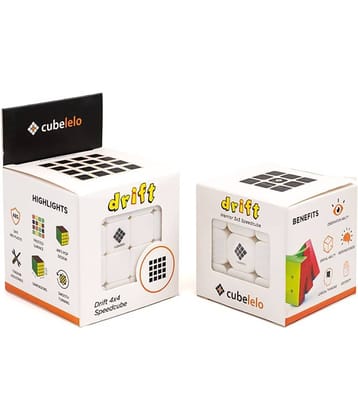 Cubelelo Drift Stickerless Magic Speed Cube Puzzle Combo ( 3x3, 4x4)