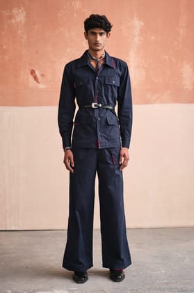 MILANO DAPPER SET- NAVY-XS