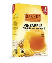 BAKERS PINEAPPLE PUDDING MIX POWDER 80G