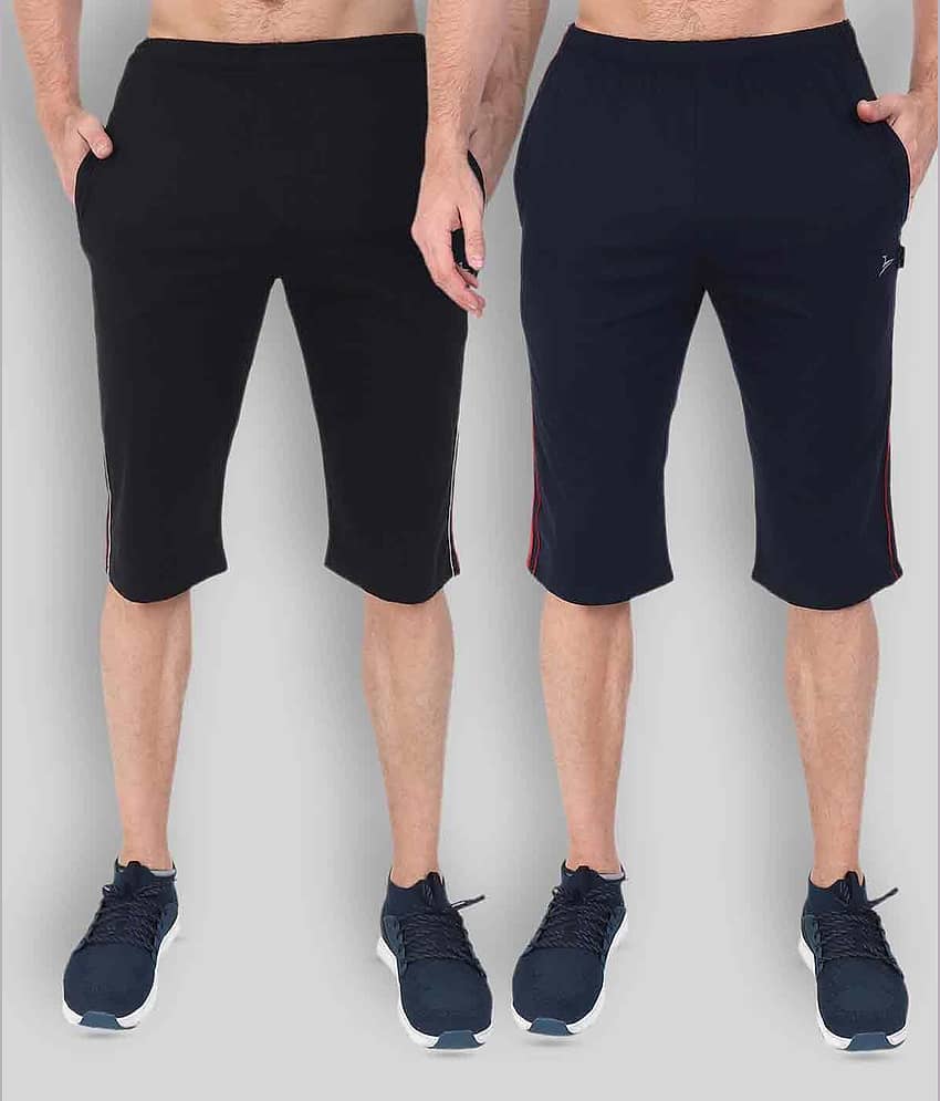 Zeffit - Multi Cotton Blend Men's Three-Fourths ( Pack of 2 )