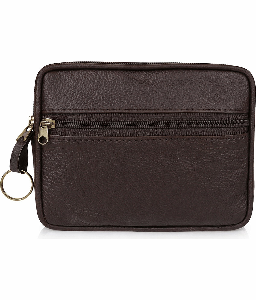 CIMONI Brown Pure Leather Purse