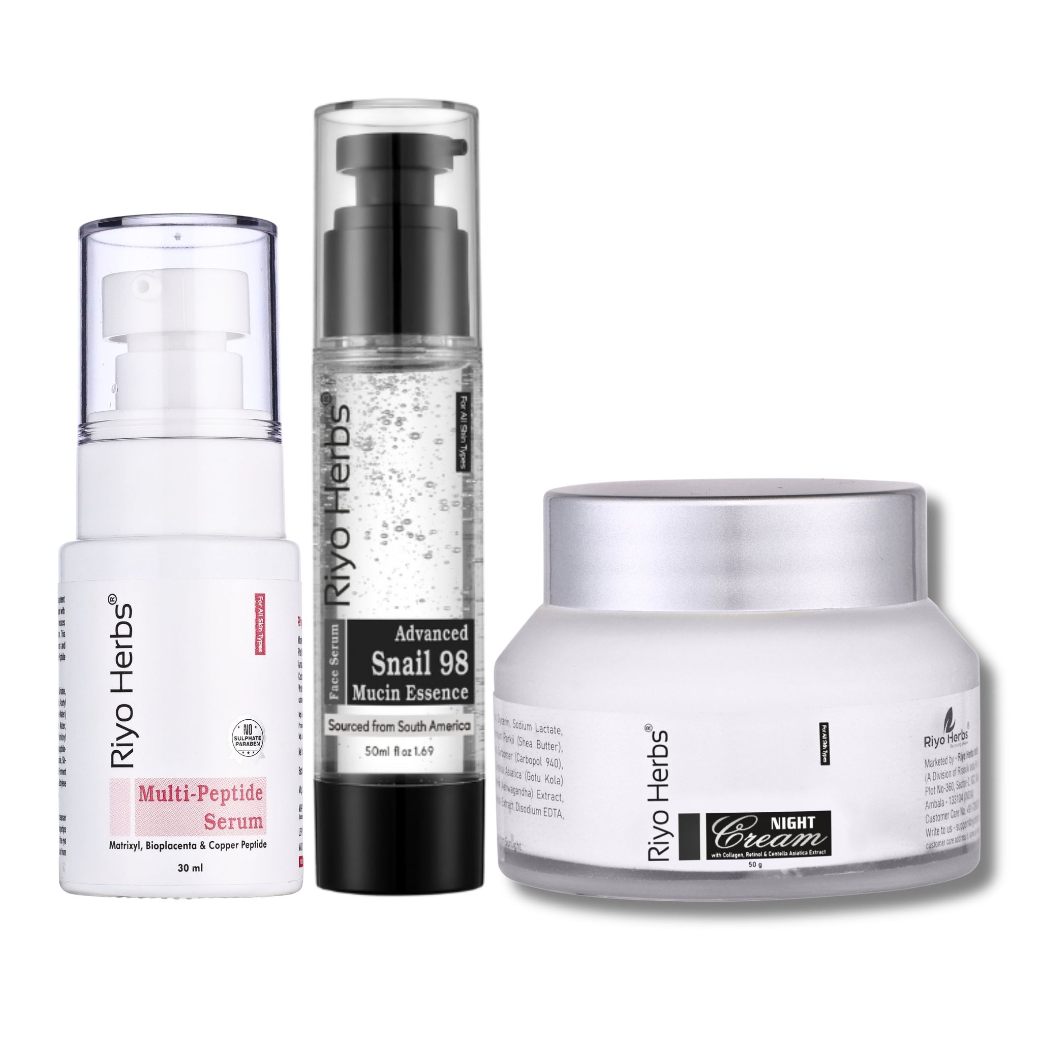 Buy 1 Snail Mucin98 Serum & Get Multi peptide Serum - 30ML,  Night Cream Free