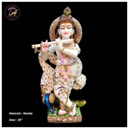 Marble Krishna Statue