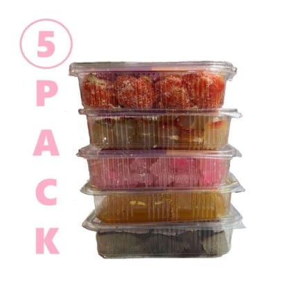 Petha (Chocolate, Strawberry, Jelly, Mawa&nbsp;Laddo and&nbsp;Pan) - 1250 gm - 5 Pack
