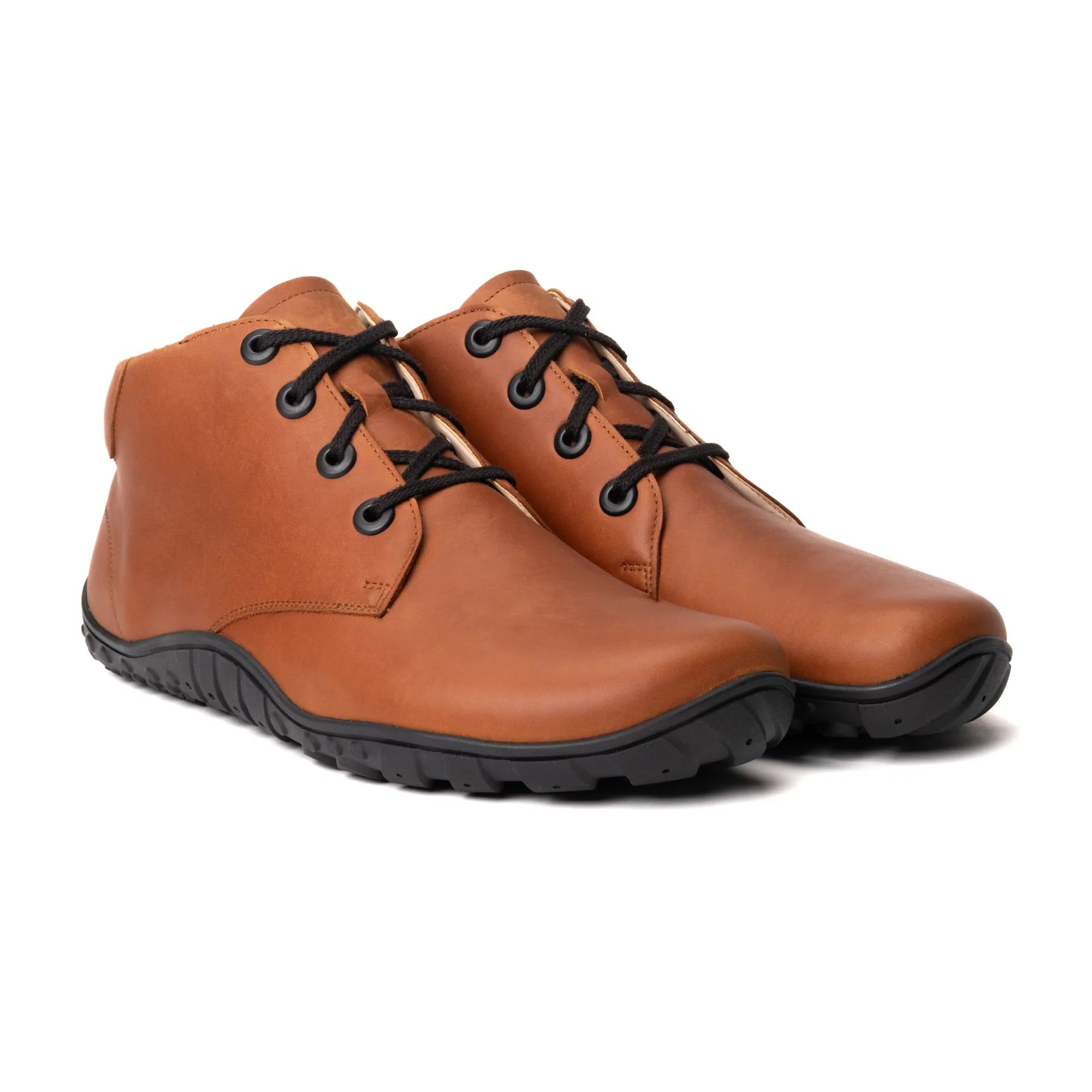 Baer Urban Leder Executive Barefoot Shoes for Men & Women - Profi (Tan & Black)-7.5