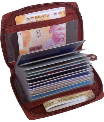 Style 98 Zip Brown Card Holder