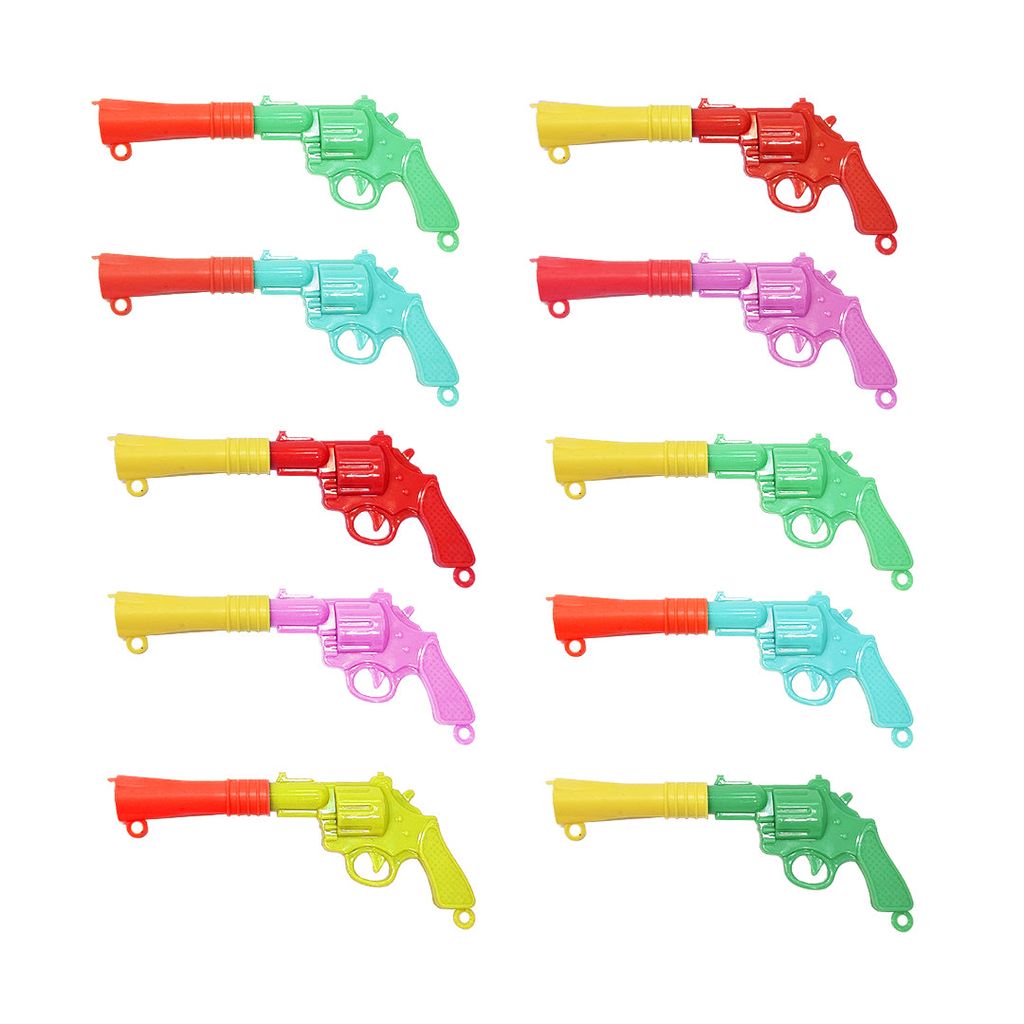 Mini Toy Gun Shape Multicolored Whistles for Party Favour - 10PC - Toys and Games | Buy online on ZillyBuy