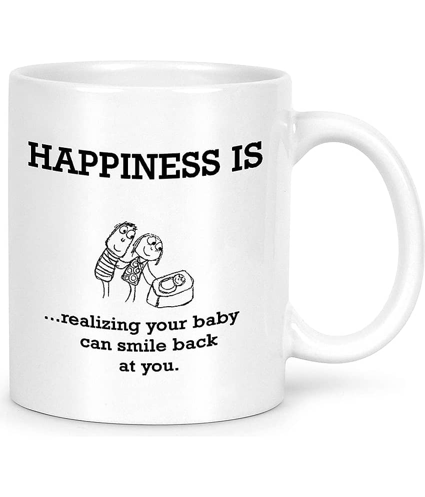 Idream Quote Printed Ceramic Coffee Mug 1 Pcs 330 mL