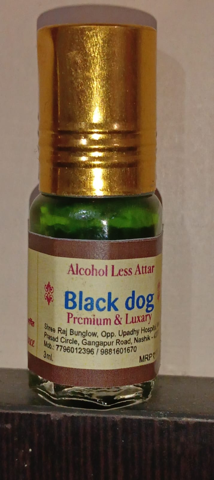 Black dog  attar perfume 3 ML