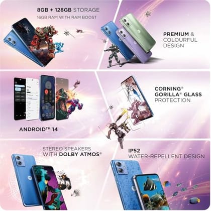 Motorola G64 5G (Pearl Blue, 8GB RAM, 128GB)