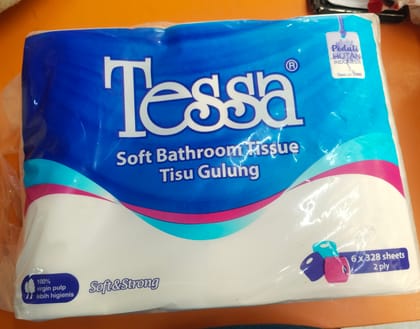 Tessa soft bathroom tissue 6 pc 