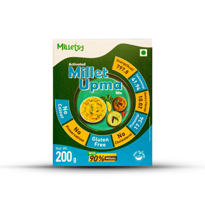 Milletsy Millet Upma Instant Mix Healthy Breakfast Mix 200 g Milletsy Millet Upma Instant Mix Healthy Breakfast Mix 200 g
