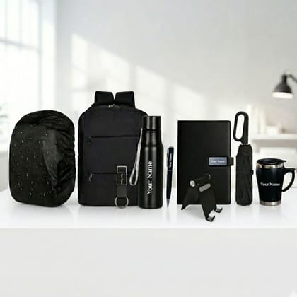 Executive Travel Essentials Gift Set with Laptop Backpack