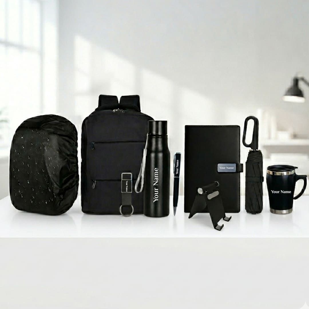 Executive Travel Essentials Gift Set with Laptop Backpack