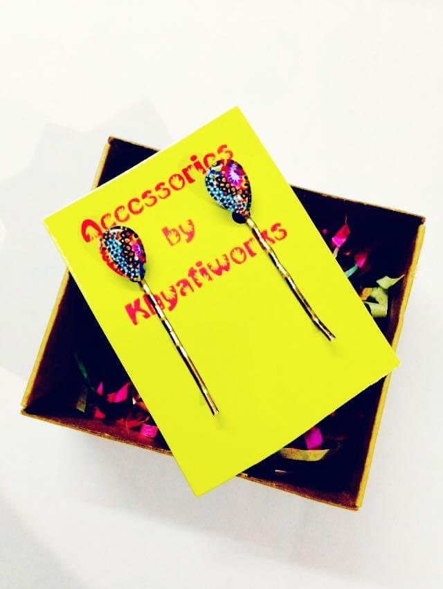 Peppy purple drops hair pin